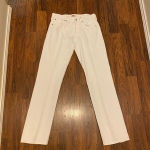 Vintage Levi’s 501 White High Rise Straight Leg